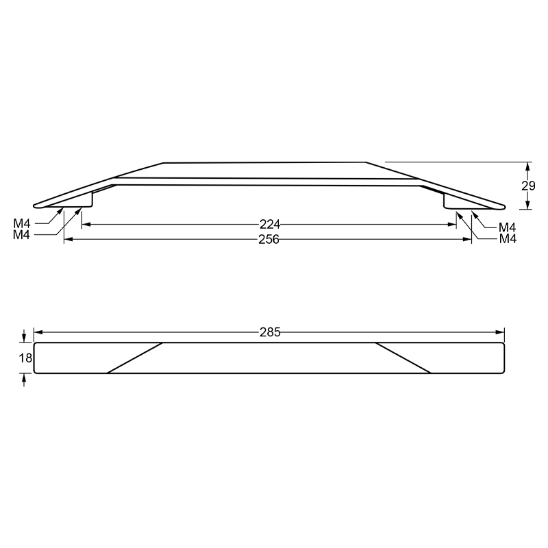 CL387 FURNITURE HANDLE / ANTHRACITE  MODERN COLLECTION